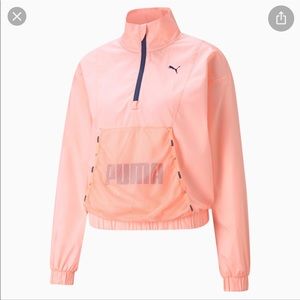 PUMA logo women’s quarter-zip training pullover M